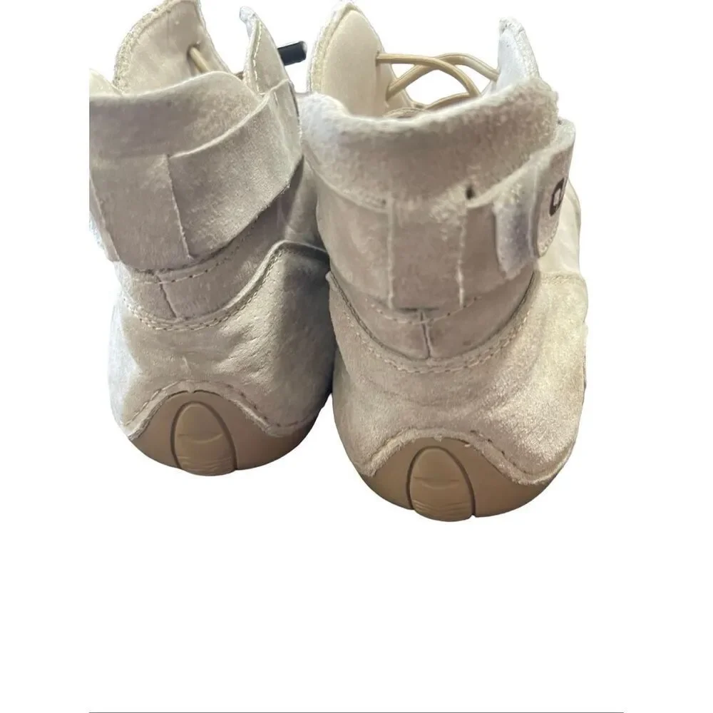 Clohoo Mens Beige Suede Non Slip Ankle Chukka Boots Comfort Shoes Size 42